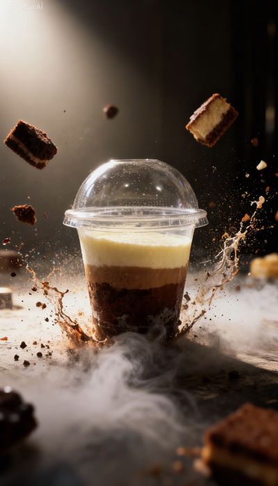 Десерт «Три шоколада»