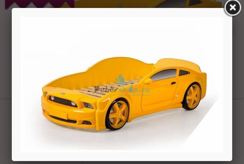 Pat masina pentru baieti