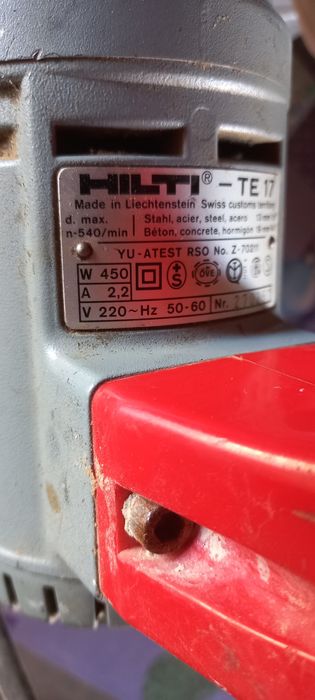 Hilti te 17  cu percutie