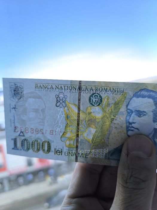Lot 10 bancnote 1000  Lei UNC .