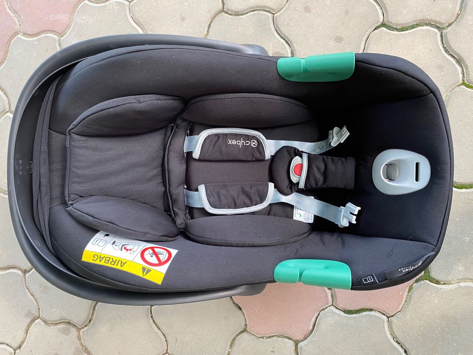 Scoică auto Cybex Aton B2 i-Size + bază Isofix + adaptor cărucior