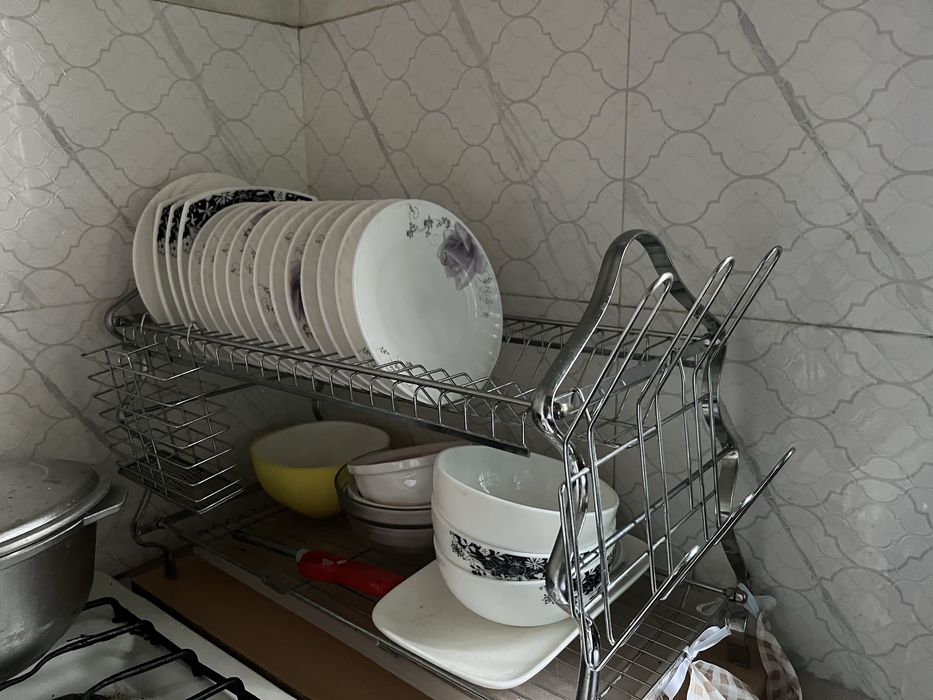 Сушилка для посуды двухъярусная