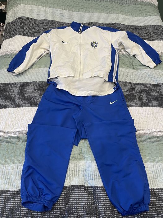 Комплект Анцуг Nike Brasil Brazil Бразилия Футбол 1998 Jordan Ronaldo