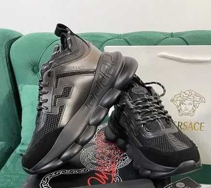 Adidasi Versace Chain Black