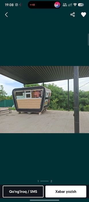 Fast food uchun truck tayyor biznes