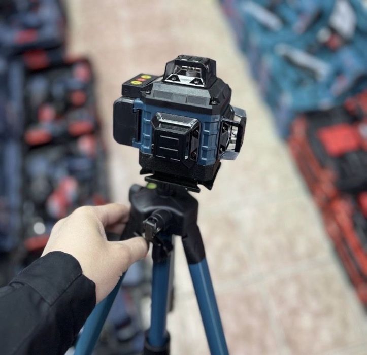 Лазерный уровень 4D — 16 зеленых лучей