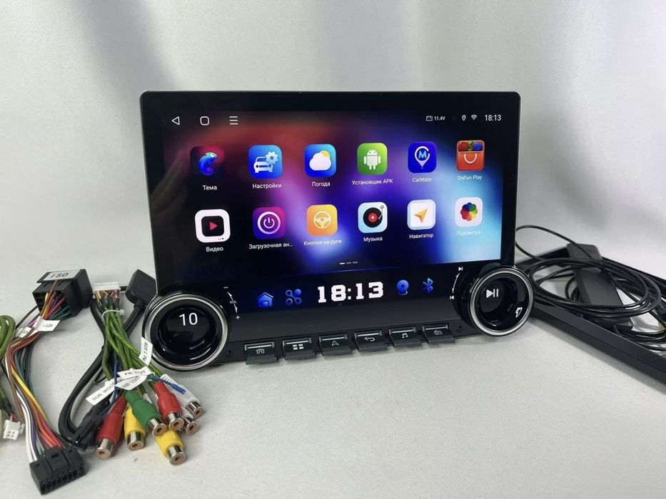 Монитор для любого авто 11.8 дюйм 4/64г андроид 15 CarPlay WiFi 4G Sim