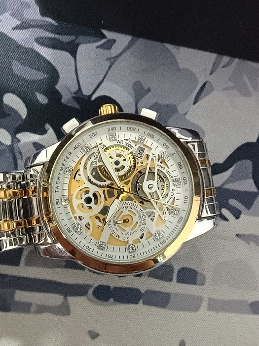 Ceas Nektom Jazz Series - argint/aur - impecabil