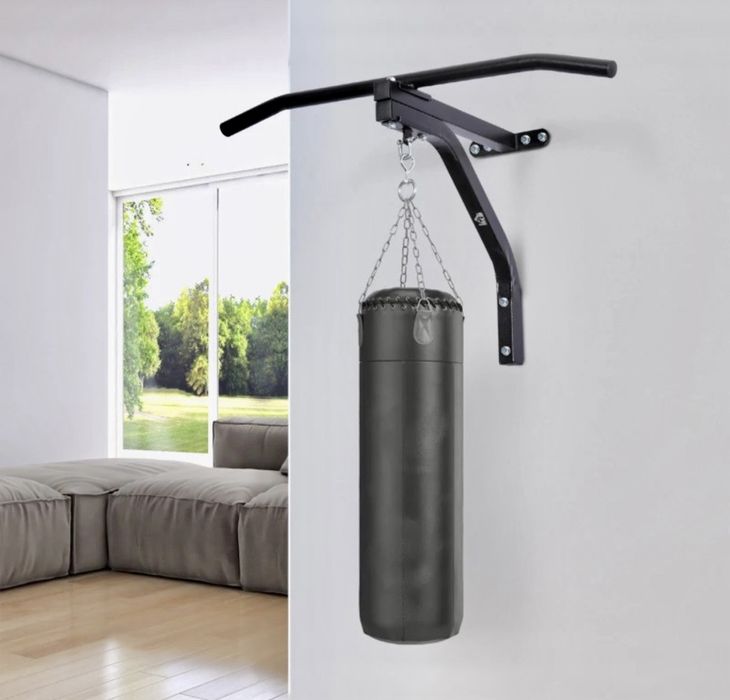 Suport sac de Box cu bara de tractiuni cu prindere pe perete 130 kg.