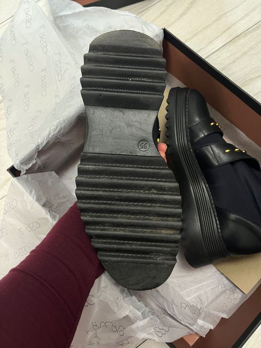 Ghete dama Musette, KEIRA A94, Piele naturală, negru