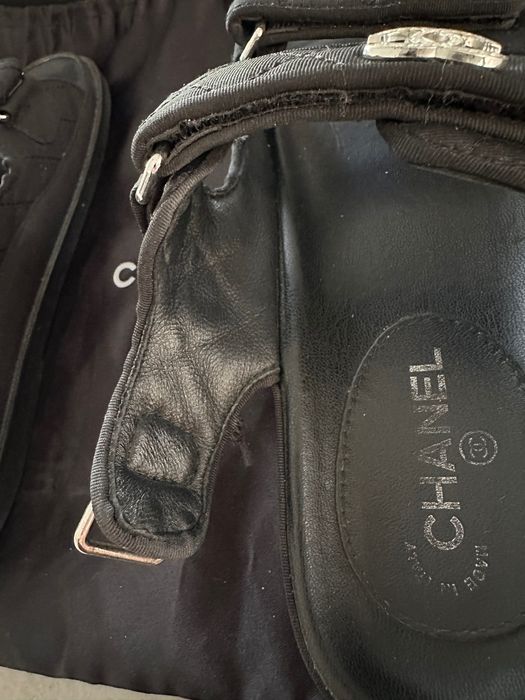 Черни сандали Chanel