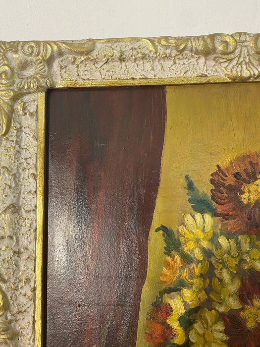 Tablou cu Ramă din Lemn 58x75 cm; Pictură Acuarelă pe Carton
