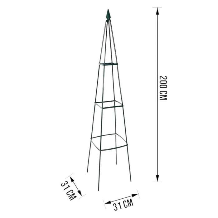 Градинска пирамида Обелиск 200х31 арка пергола увивни пълзящи растения