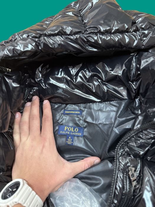 Geaca Polo Puffer Negru Lucios (marimi: L,XL,XXL)