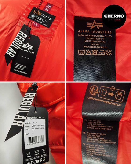 Мъжко бомбър яке ALPHA INDUSTRIES Coach Logo Bomber Jacket  - L•XL