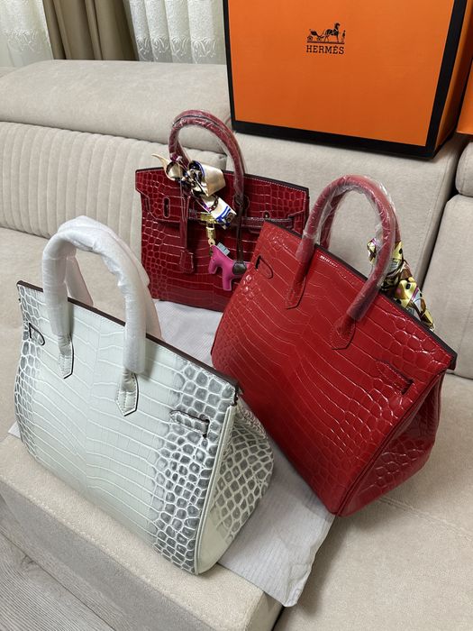 Geanta piele croco birkin 35