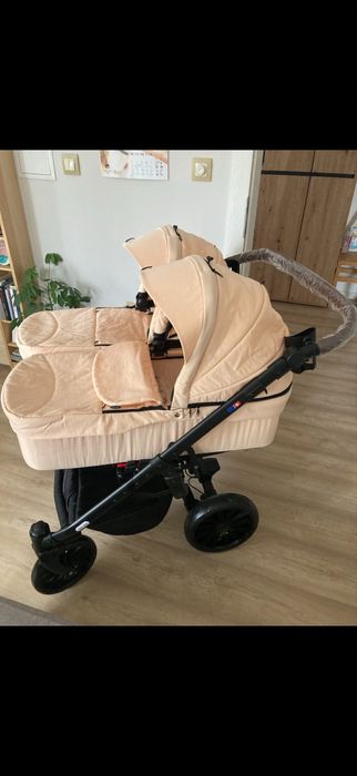 Комбинирана количка за близнаци 2в1 Dorjan - Quick Twin, Розова