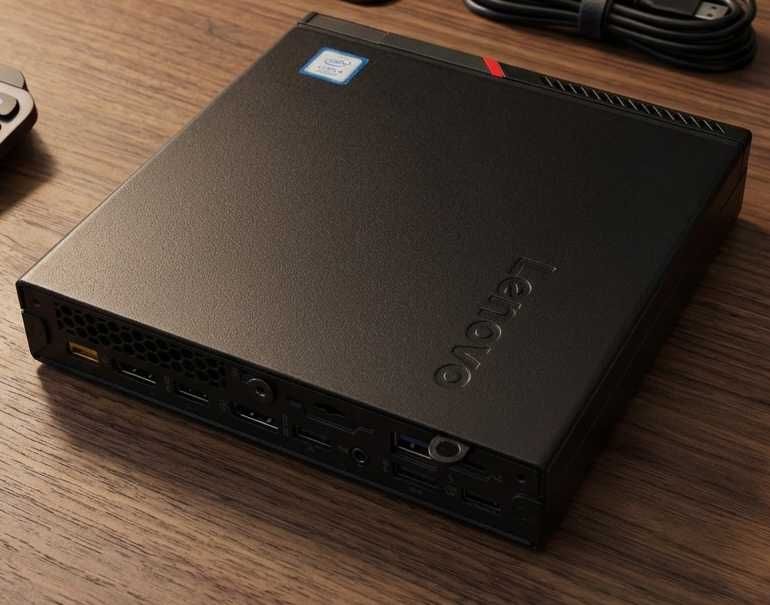 Продавам Lenovo ThinkCentre M700 Tiny / i3 / 16GB RAM DDR4 / 256GB M.2 SATA / 640GB HDD/ Профилактиран / Windows 11 Pro / ESET NOD32 Antivirus