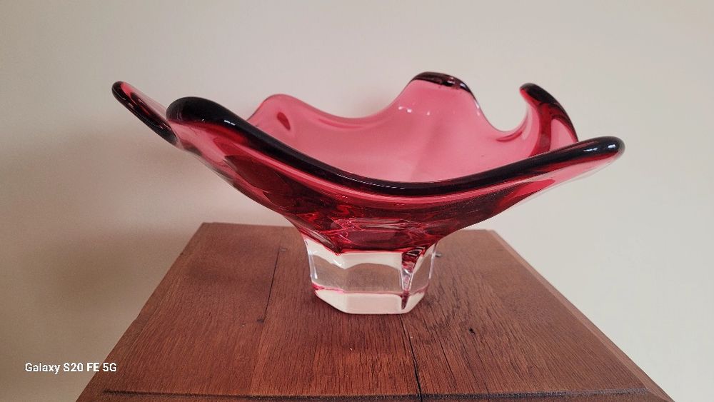 Декоративна кристална купа, бонбониера, фруктйера  Murano Италия