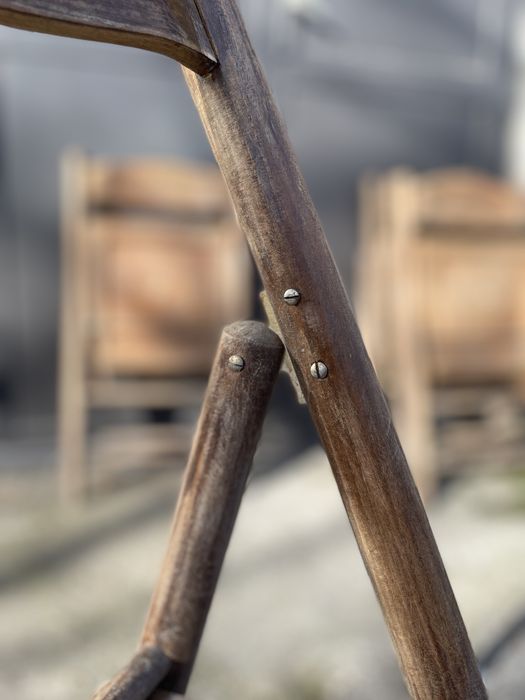 Дървени сгъваеми столове 5бр