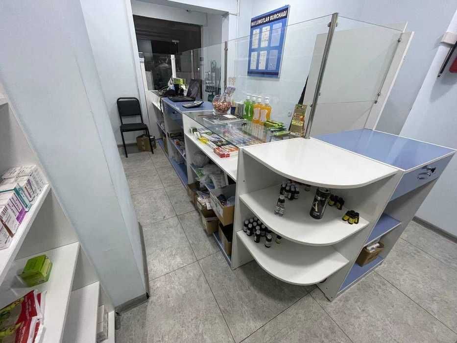 Аптека ёки дукон учун мебель стеллаж - Apteka Dorixona uchun mebel