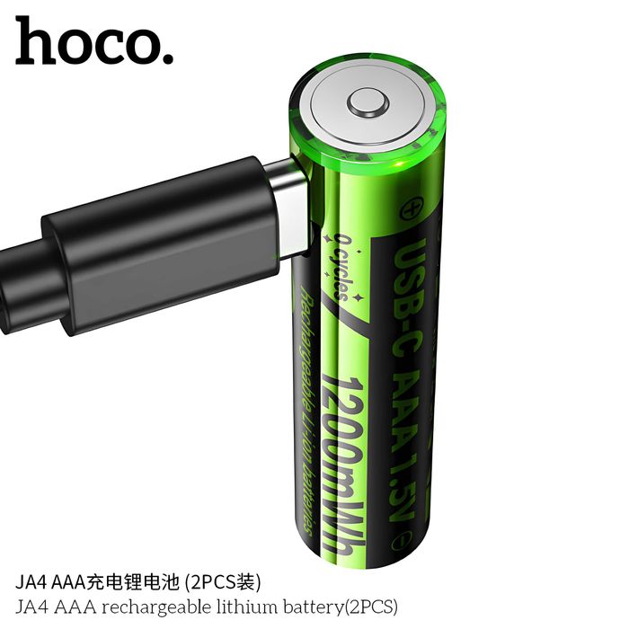 Hoco JA4 перезаряжаемые литиевые AAA-батарейки Rechargeable Battery