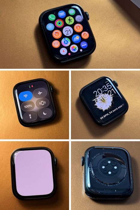 Apple Watch Series 7 GPS 45mm – Green Aluminium Case + 6 curele