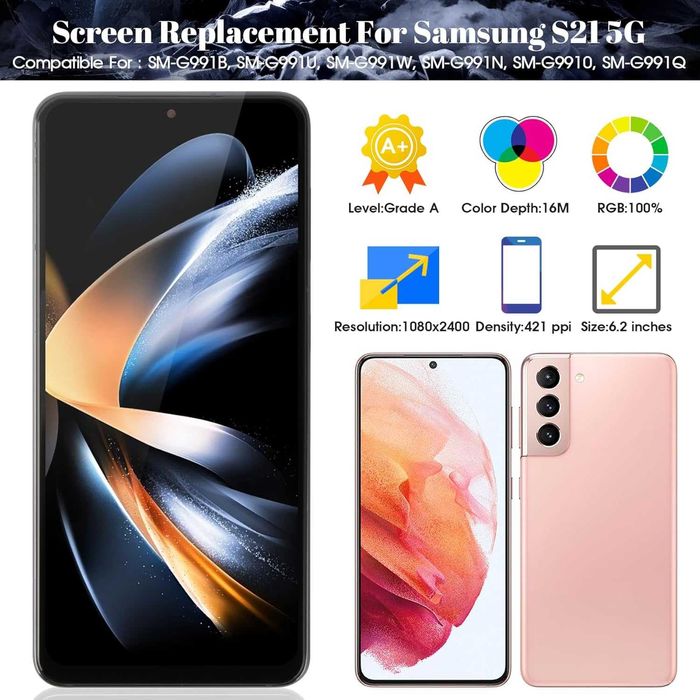 Ecran LCD Samsung Galaxy S21 5G G991B Ansamblu Display cu Rama