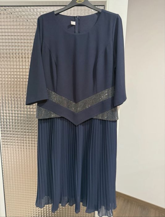 Rochie eleganta bleumarin - Vals