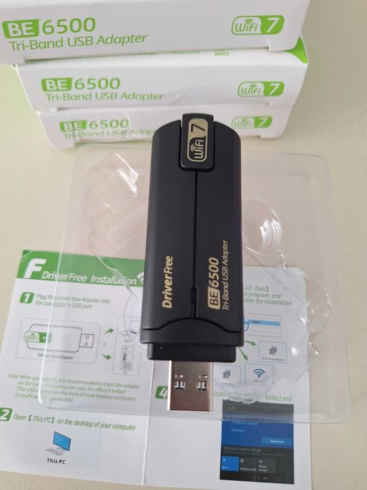 WiFi 7 USB 3.0 Gaming Card Driver 8912AU Chipset BE6500 USB Wireless