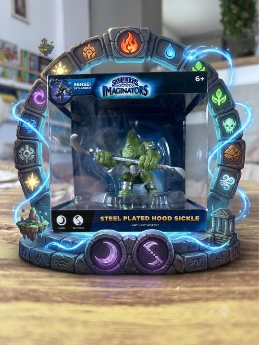Steel plated hood sickle skylanders