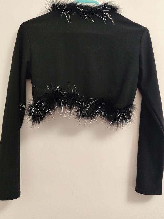 Bolero crop  cu blăniță M