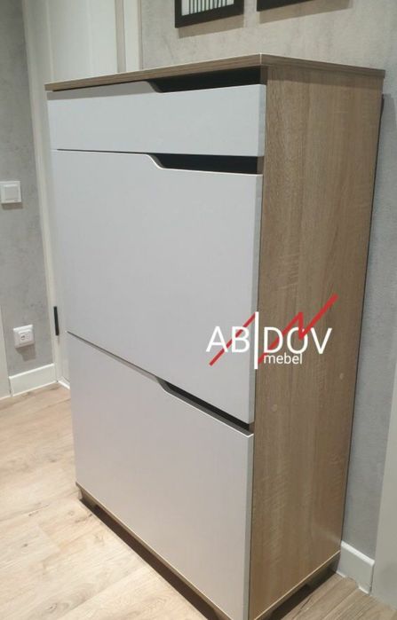 Обувной шкаф в стиле hi-tech