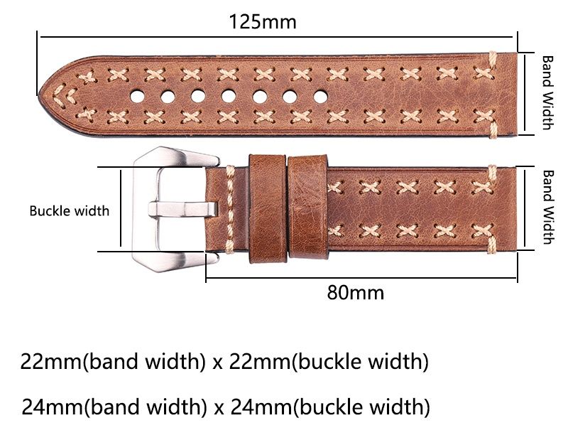 HAND MADE Кожена каишка за Huawei Watch/Samsung/Xiaomi/Garmin/Apple