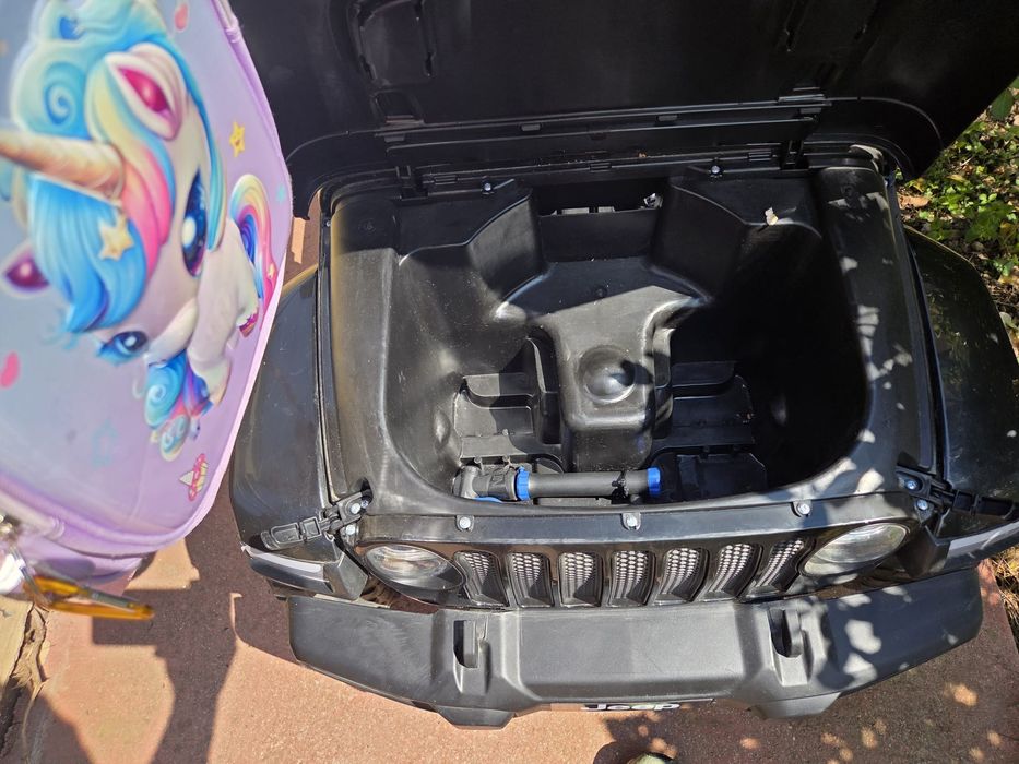 Masinuta electrica 4x4 Premier Jeep Wrangler Rubicon, 12V, roti cauciuc EVA, scaun piele