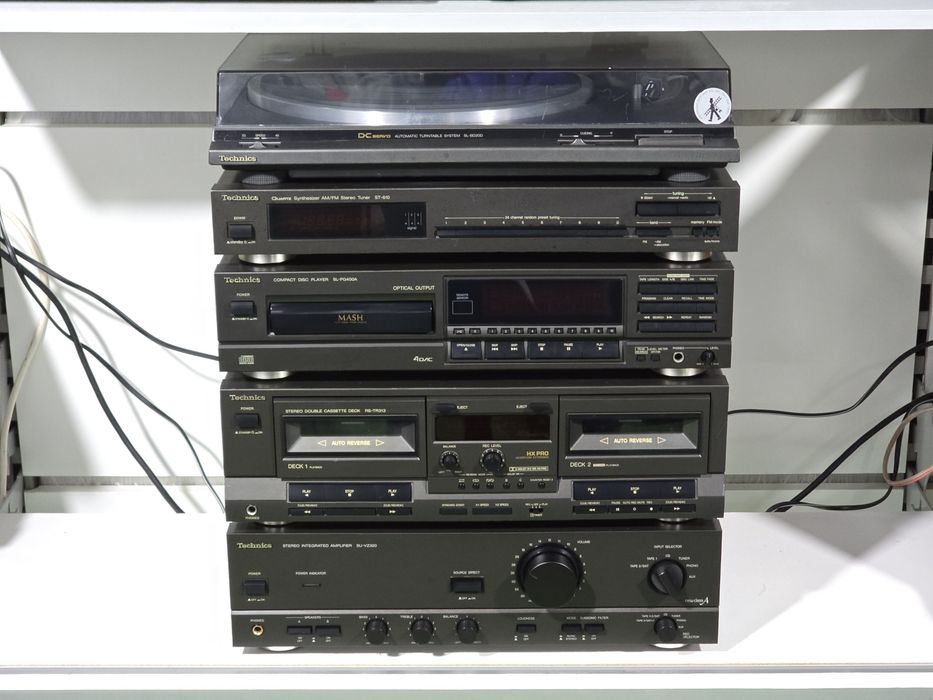 Linie audio TECHNICS, amplificator, dublu deck, cd-player, tuner picku