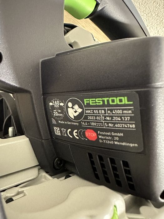 Festool HKC 55 EB, fierastrau circular pe acumulator