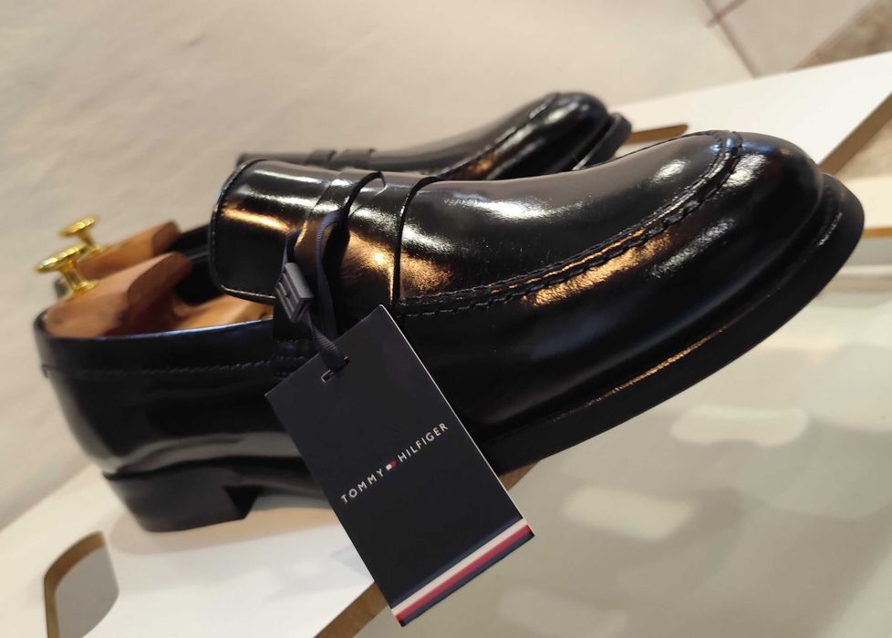 Pantofi loafer 44 44.5 penny Tommy Hilfiger NOI piele naturala