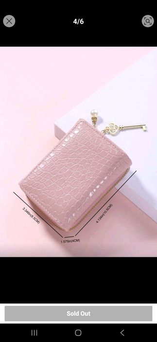 Дамско розово портмоне