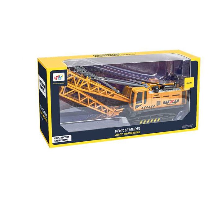 Багер 1:27 с радио контрол. Комплект Камион с кран метален кран