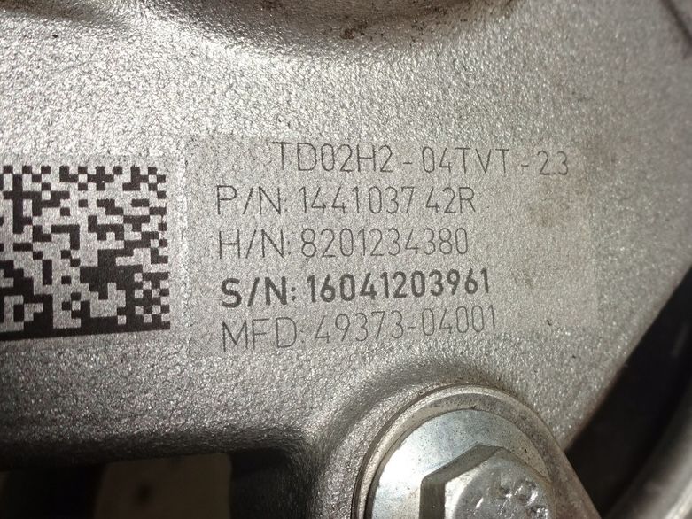 Turbo Dacia / Renault / Nissan 0.9 TCE : 8201234380