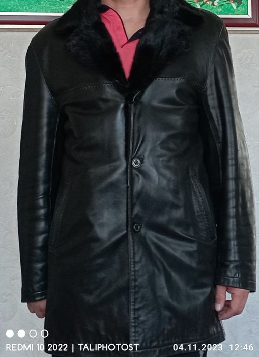 Дублёнка мужкая стильная