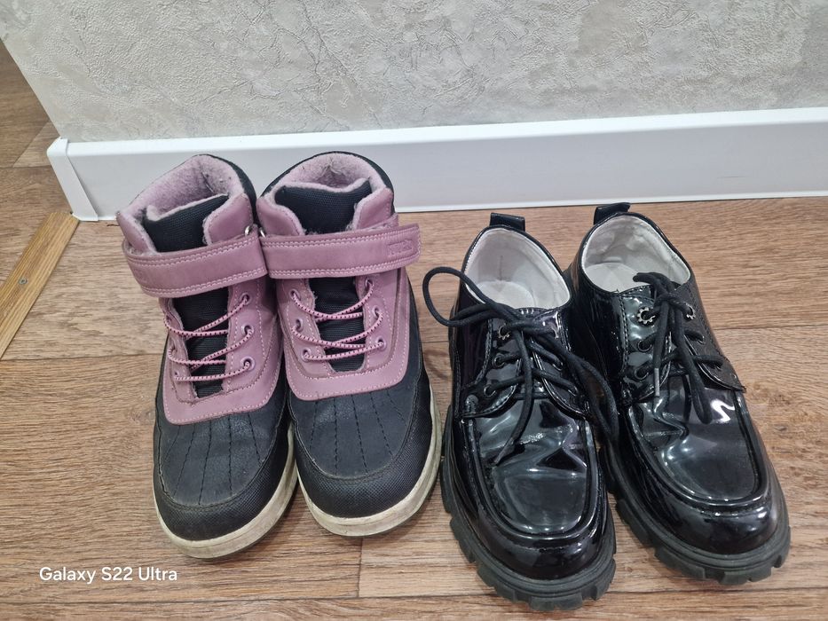 Ботинки на девочку в хорошем состоянии