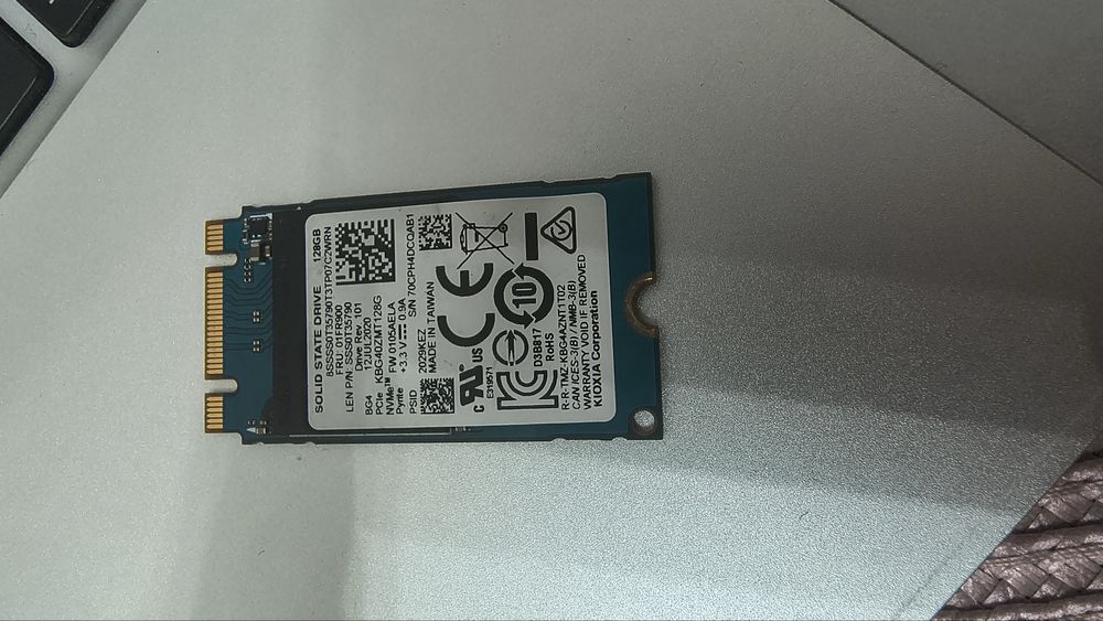 Kioxia 128GB Ssd BG4 M.2 2242 NVMe PCIe KBG40ZMT128G