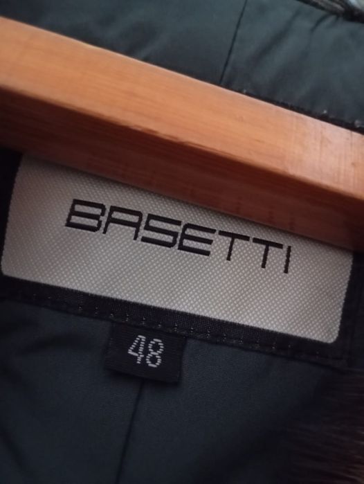 Плащ кожаный мех енот