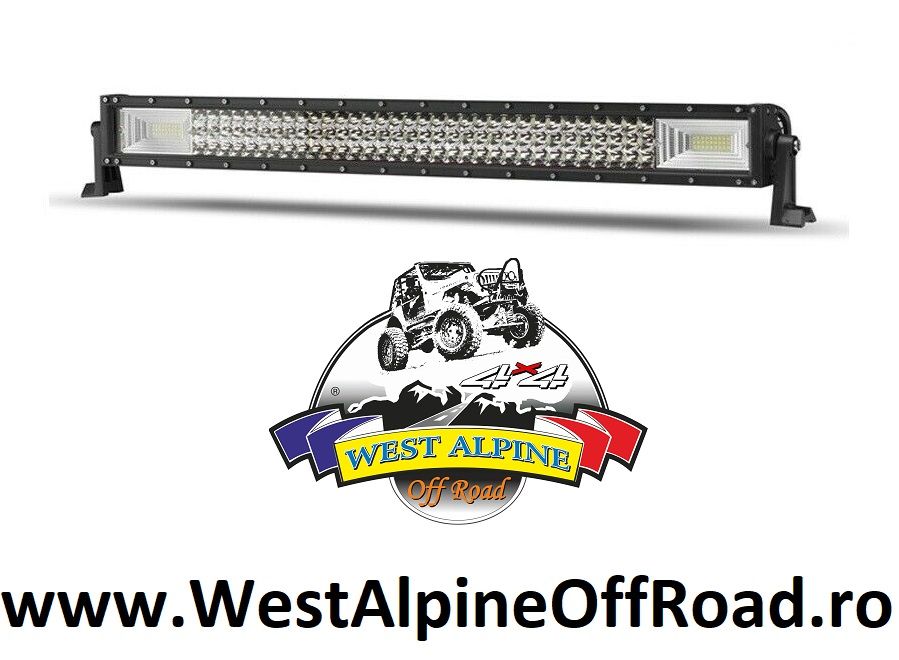 LED BAR auto 459W - LEDURI PE 3 Randuri COMBO 12V - Lungime 80 Cm