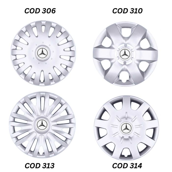 Capace roti R15 Mercedes diverse modele, pentru jante de tabla
