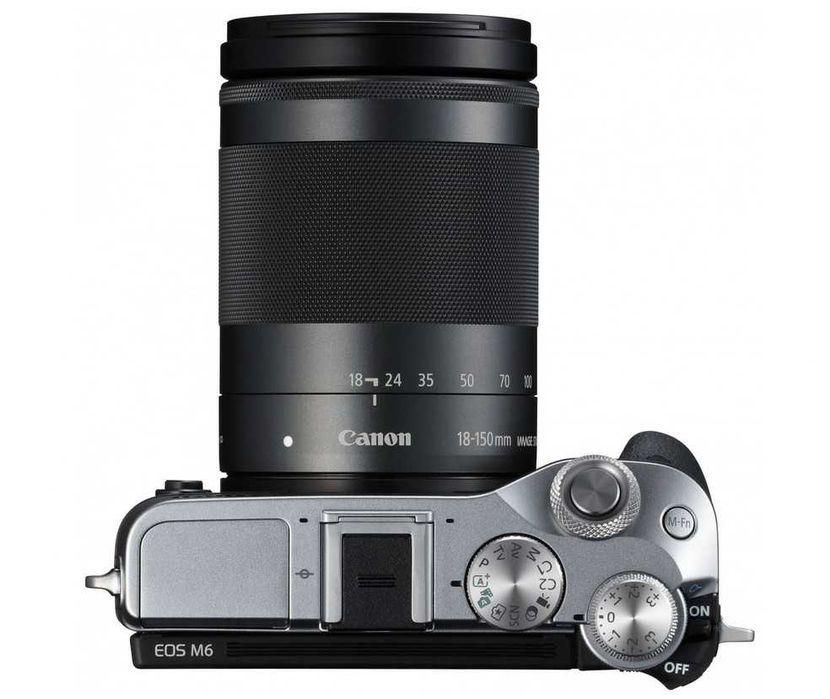Aparat foto Mirrorless Canon M6 cu obiectiv Canon18-150mm F3.5 IS STM