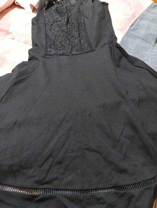 Rochie casual/ sarafan cu dantelă cloș XS