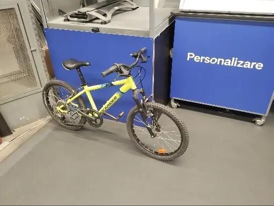 Bicicletă Mtb Rockrider St500 20" Galben fluo - (SecondHand) Decathlon